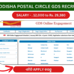 Odisha Postal Circle GDS Recruitment 2025 – Apply for 1101 Gramin Dak Sevak (GDS) Posts